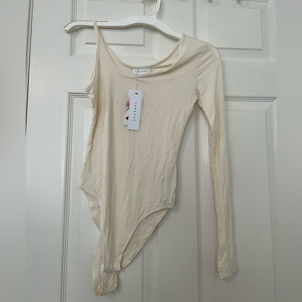 topshop bodysuit cream color size small